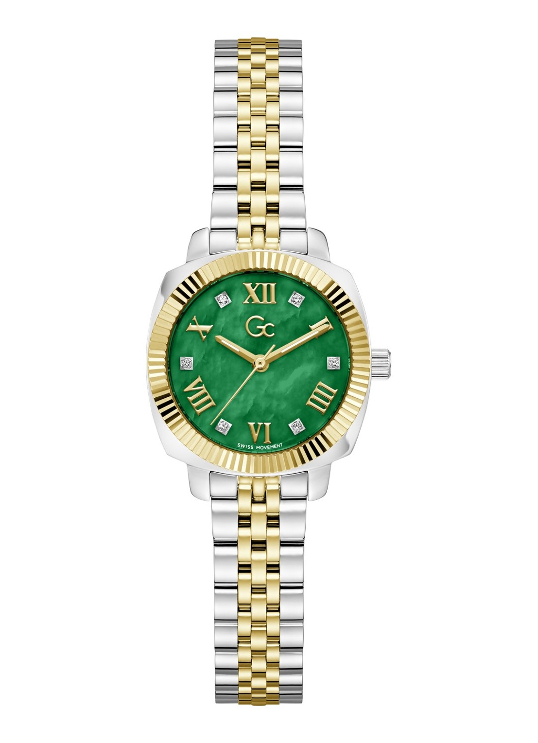 Gc Watches Flair Coussin Mini horloge Z73003L9 - voorkant 4 zilver