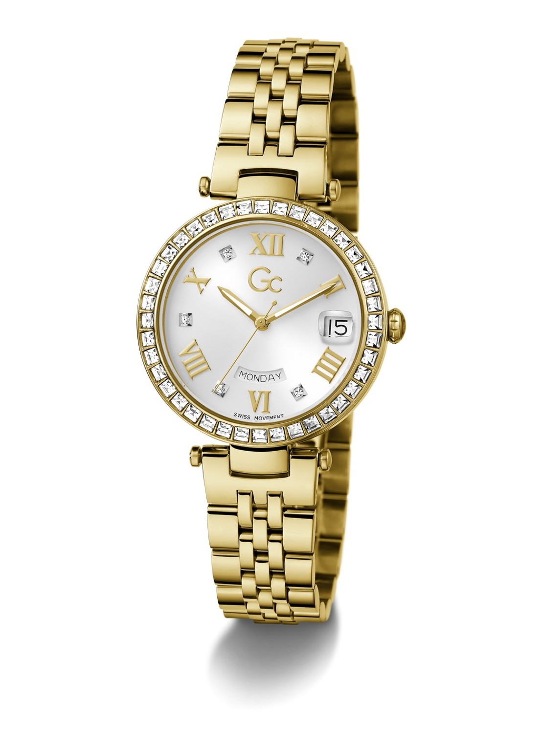 Gc Watches Flair Crystal horloge Z01022L6  - detail 3 goud