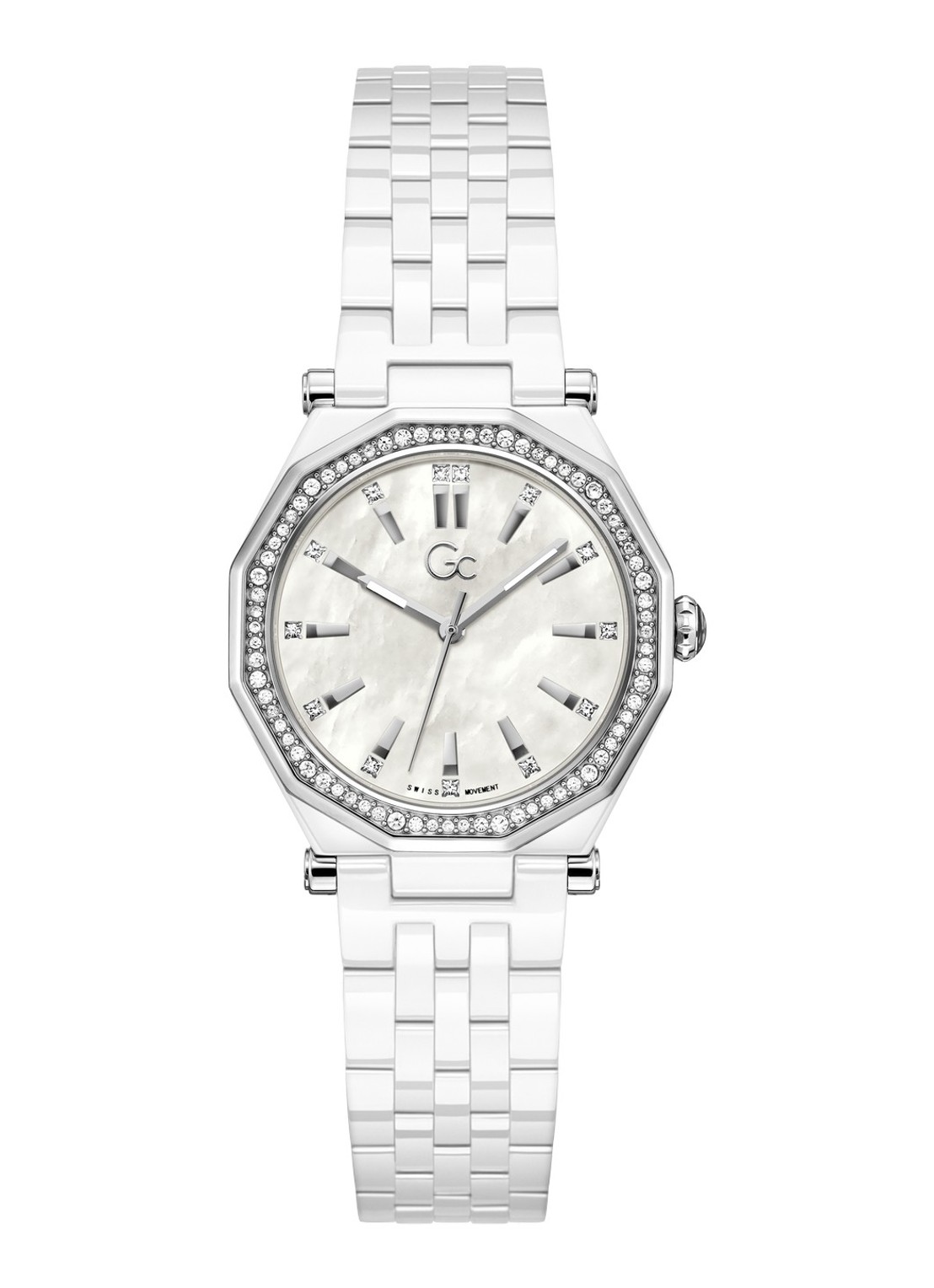 Gc Watches Gleam horloge Z59003L1 - voorkant 3 zilver