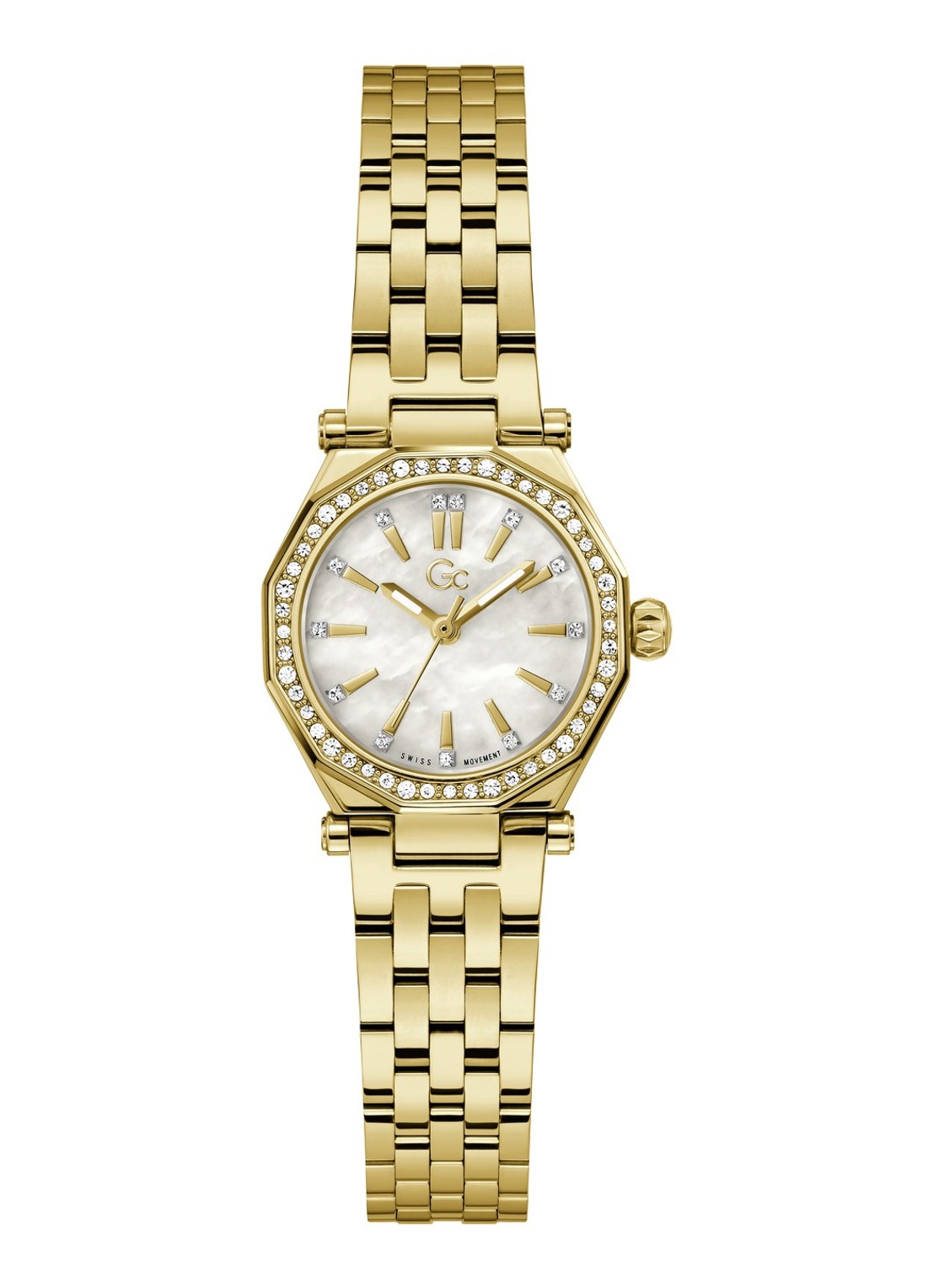 Gc Watches Gleam Mini horloge Z54005L9 - voorkant 4 goud