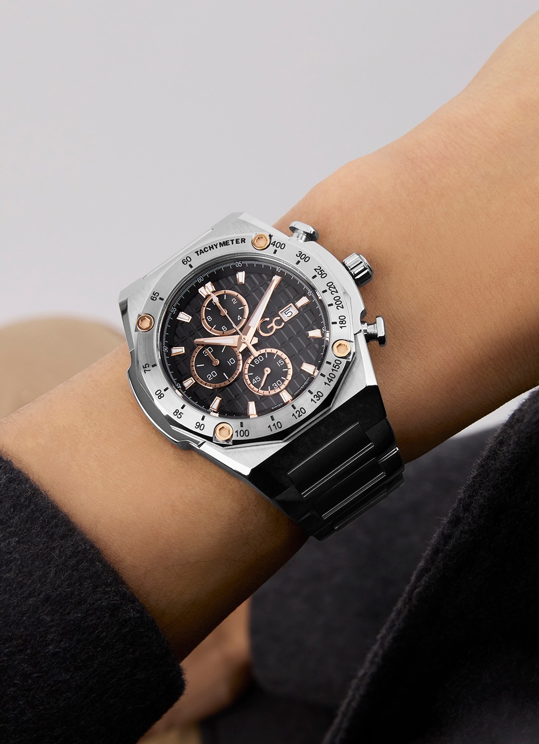 Gc Watches IdolSport horloge Z68002G2 - detail zilver