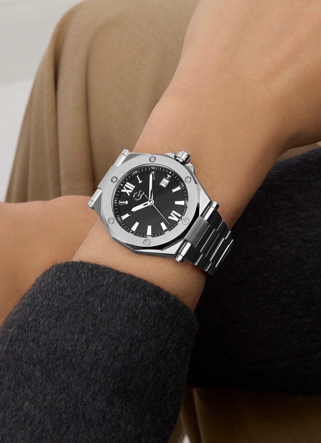 Gc Watches Legacy Sleek horloge Z67004G2 - detail zilver
