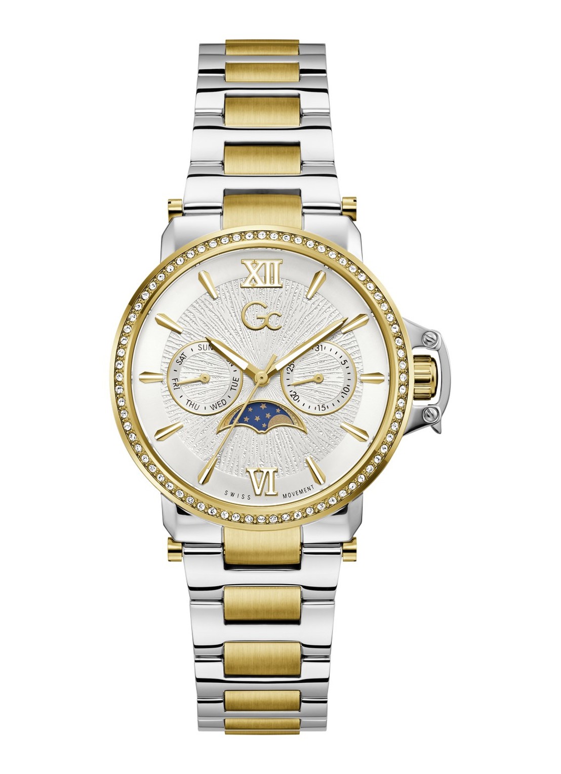 Gc Watches MoonChic horloge Z69003L6 - voorkant zilver