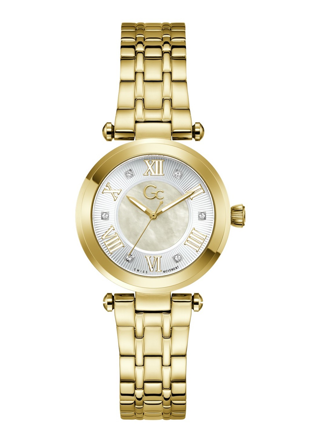 Gc Watches TopChic horloge Z62002L9 - voorkant 4 goud