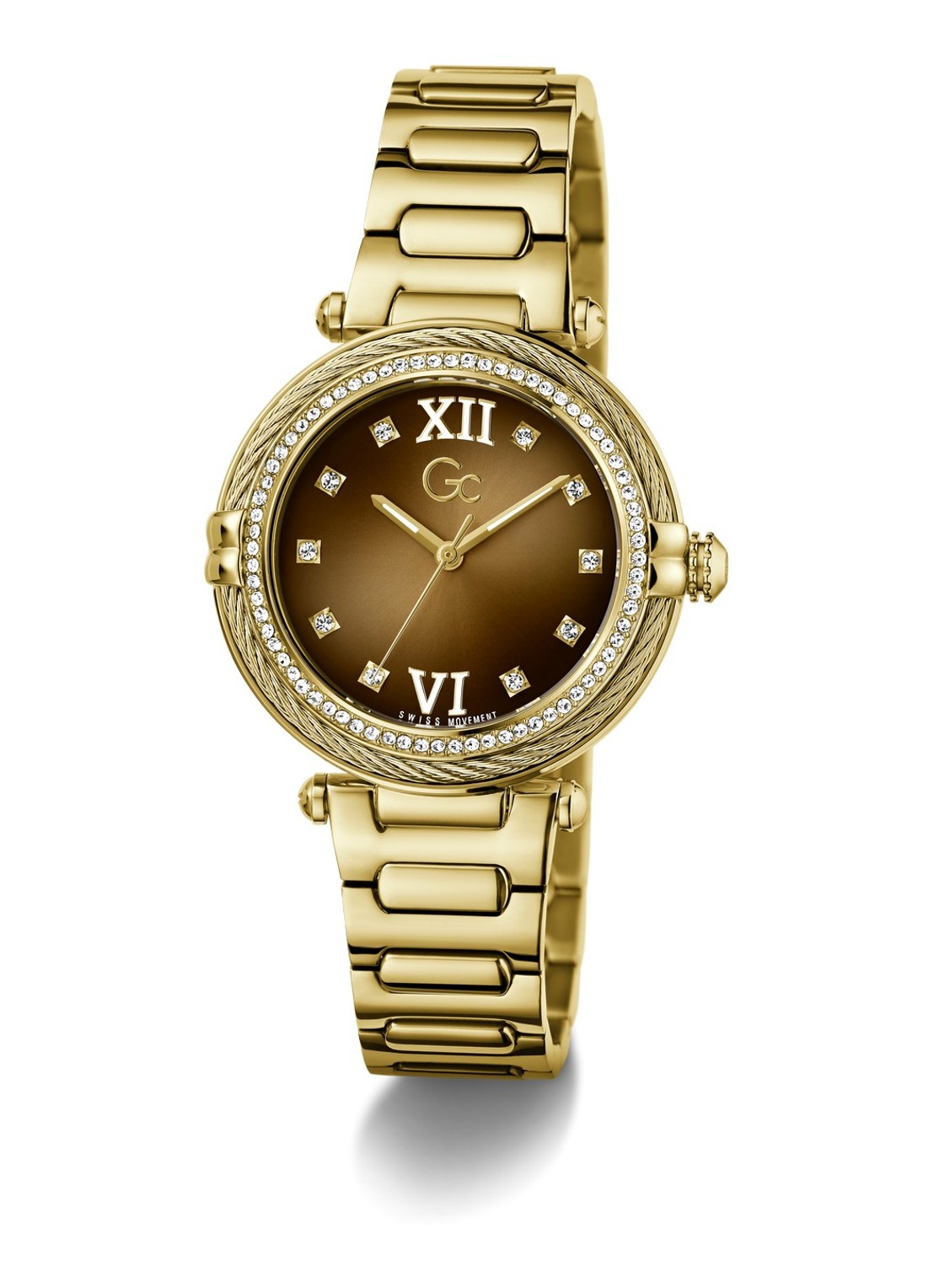 Gc Watches Vogue Cable horloge Z52005L4 - detail 5 goud