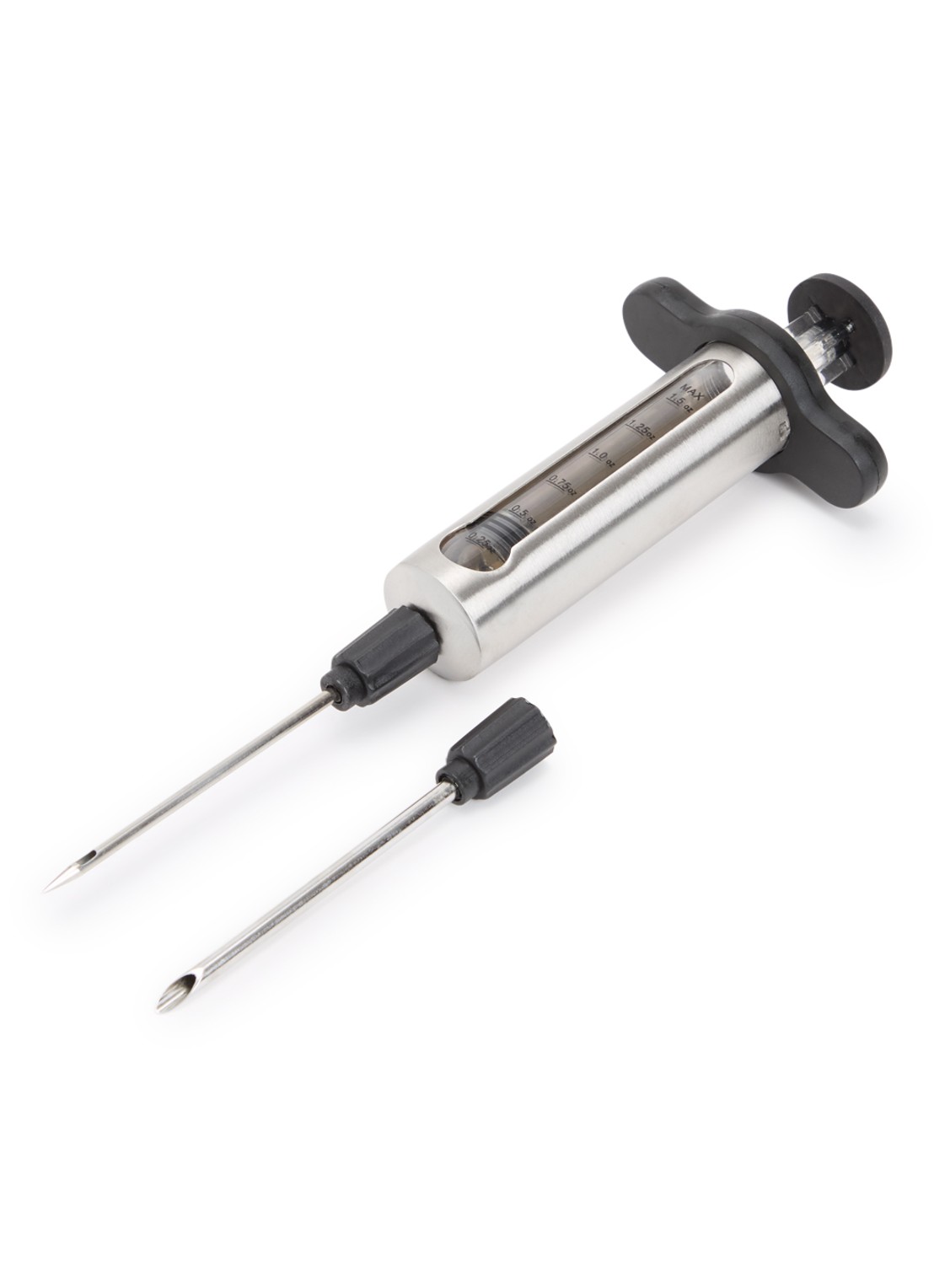 GEFU BBQ marinade-injector 4 cl - voorkant donkergrijs