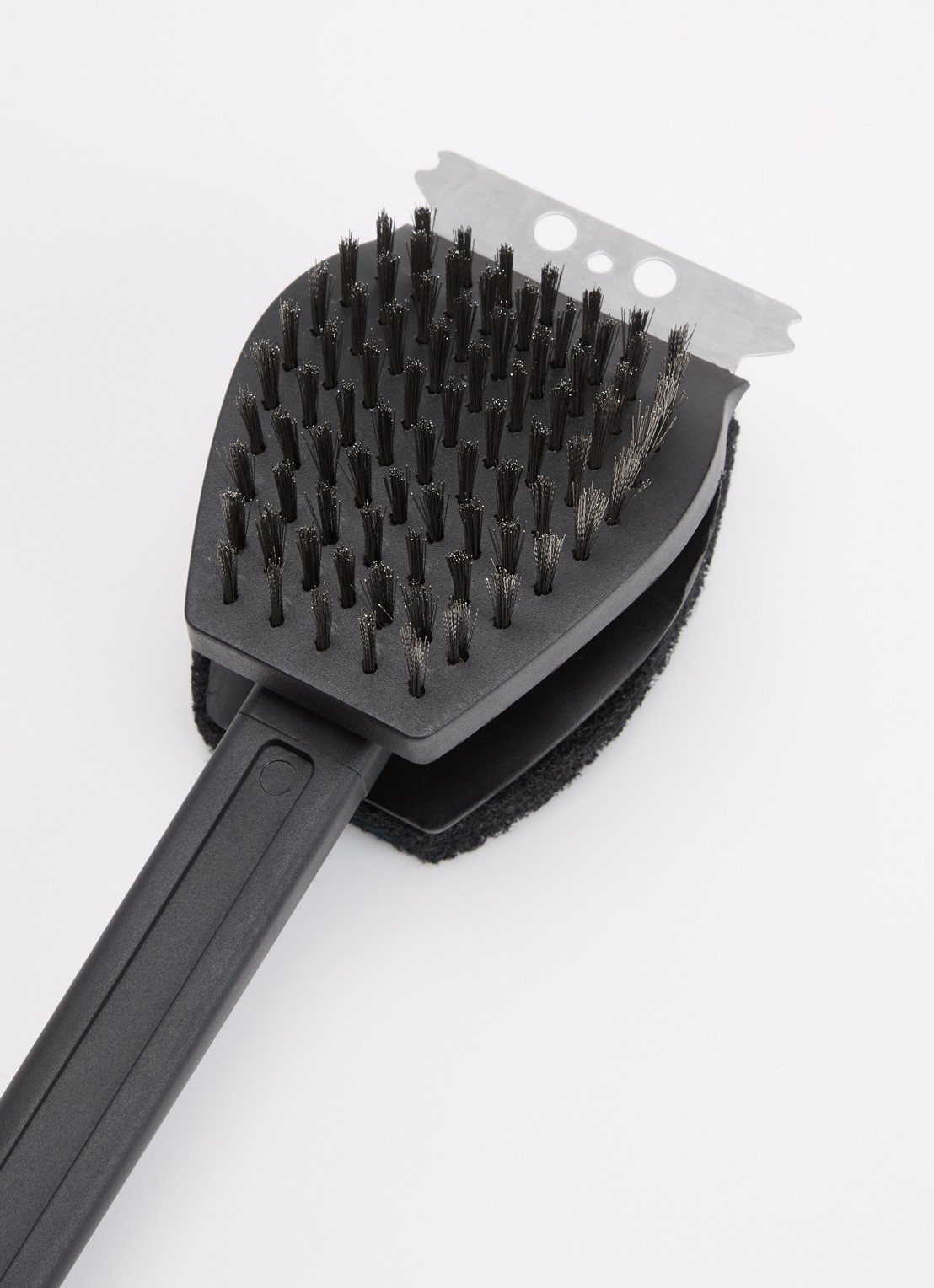 GEFU BBQ schoonmaakborstel 3 in 1 - voorkant 2 zwart