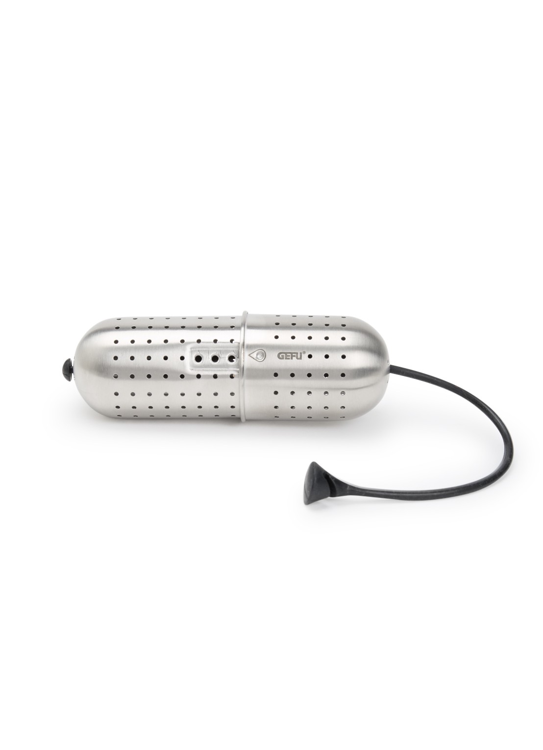 GEFU Gusto kruidenzeef 13 cm - voorkant zilver