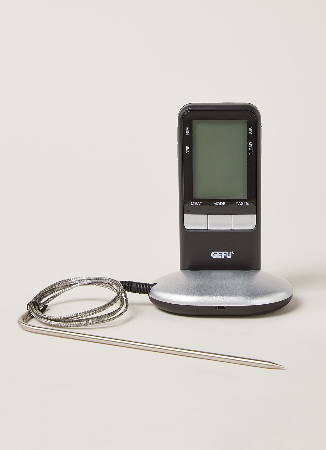 GEFU Händi digitale braadthermometer  - voorkant 2 zwart