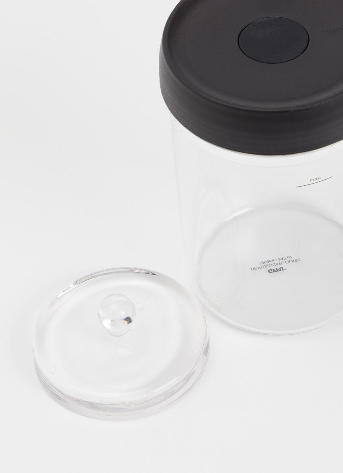 GEFU Nativo fermentatiepot 1 liter  - detail transparant