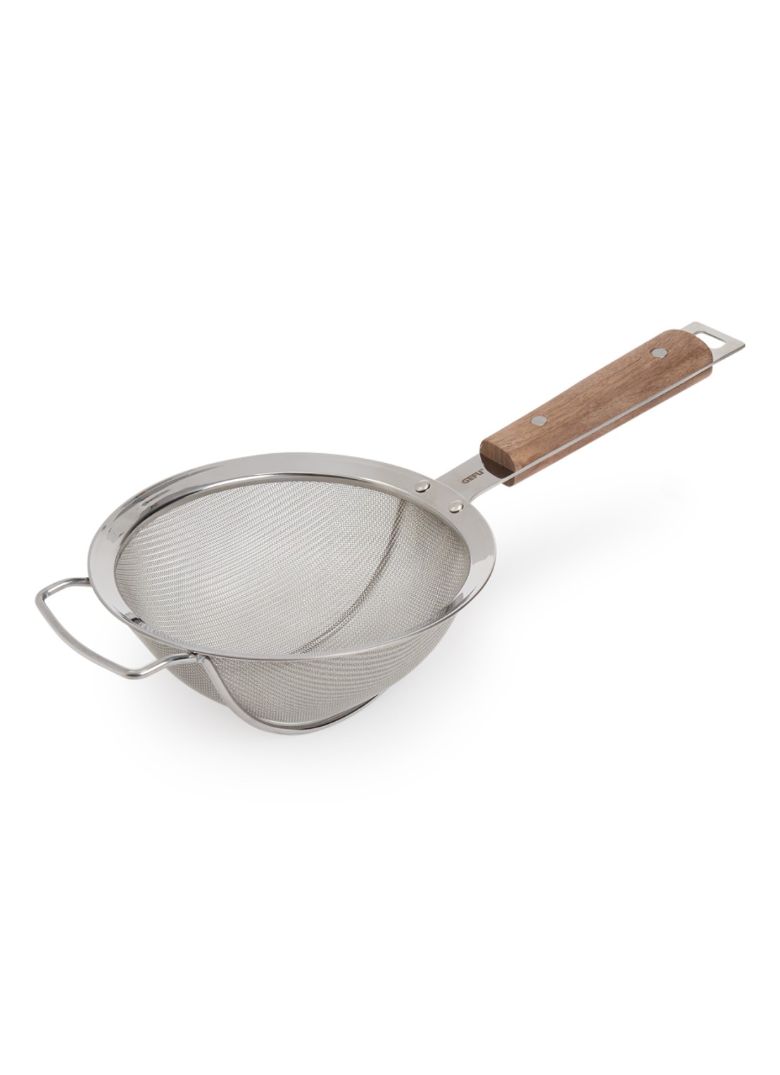 GEFU Passo Klein zeef 16 cm - voorkant zilver
