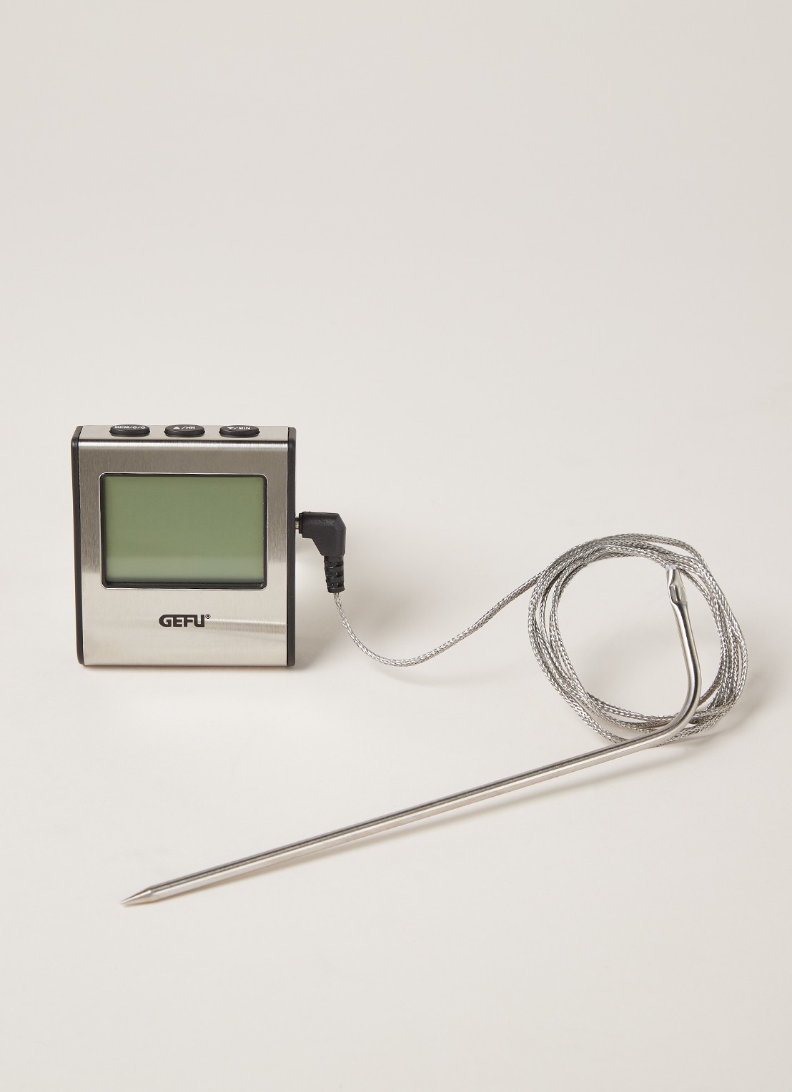 GEFU Tempere digitale braadthermometer  - voorkant 2 roestvrijstaal