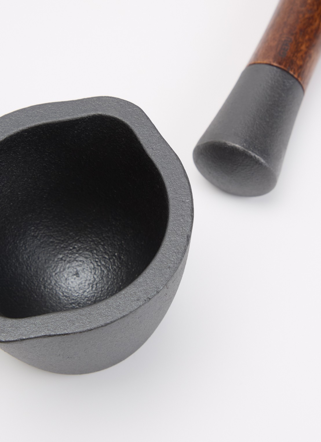 GEFU X-Plosion Mini vijzel met stamper 8,5 cm - voorkant 2 zwart