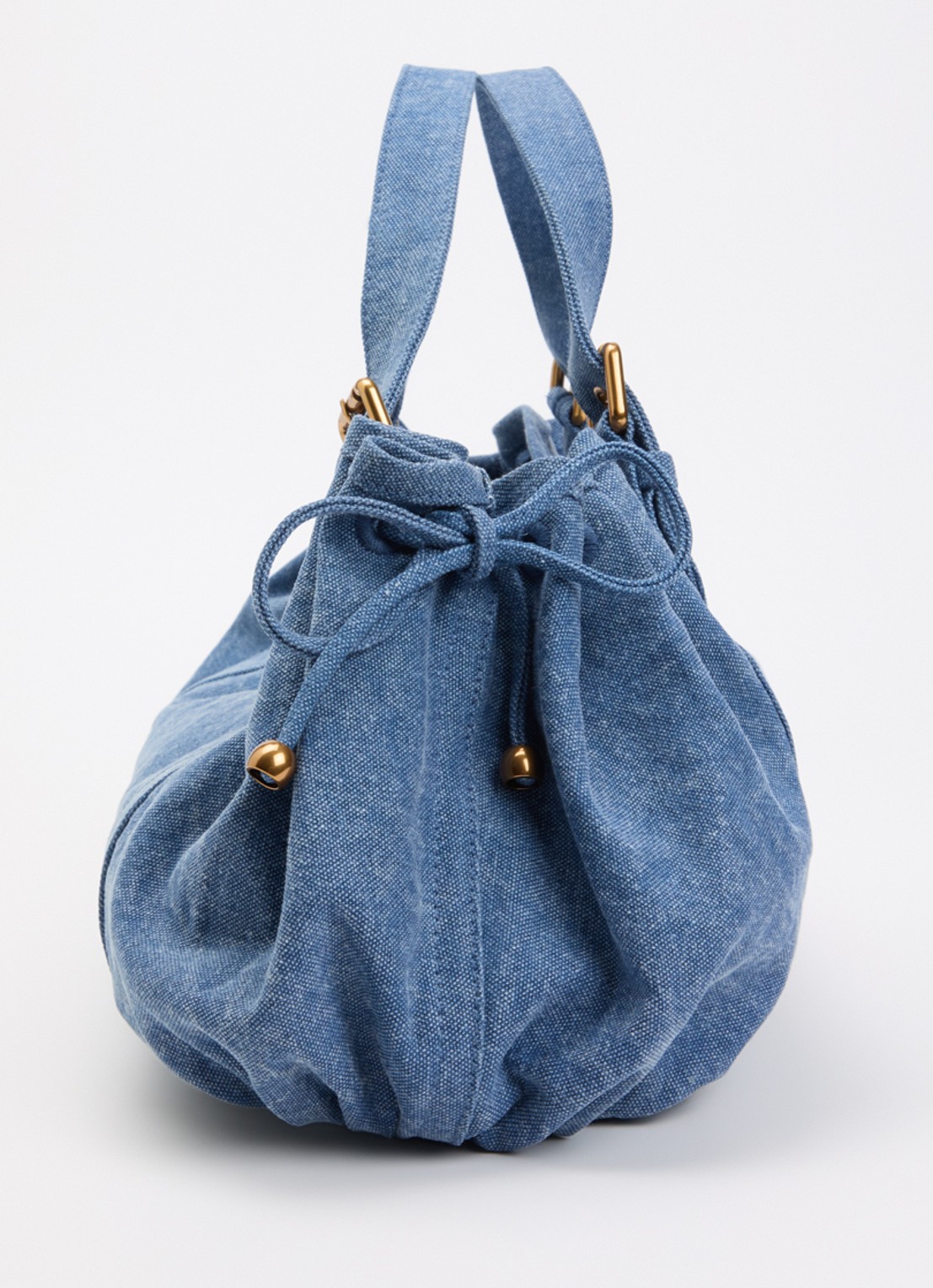 Gerard Darel 24H handtas van denim - detail 3 denim