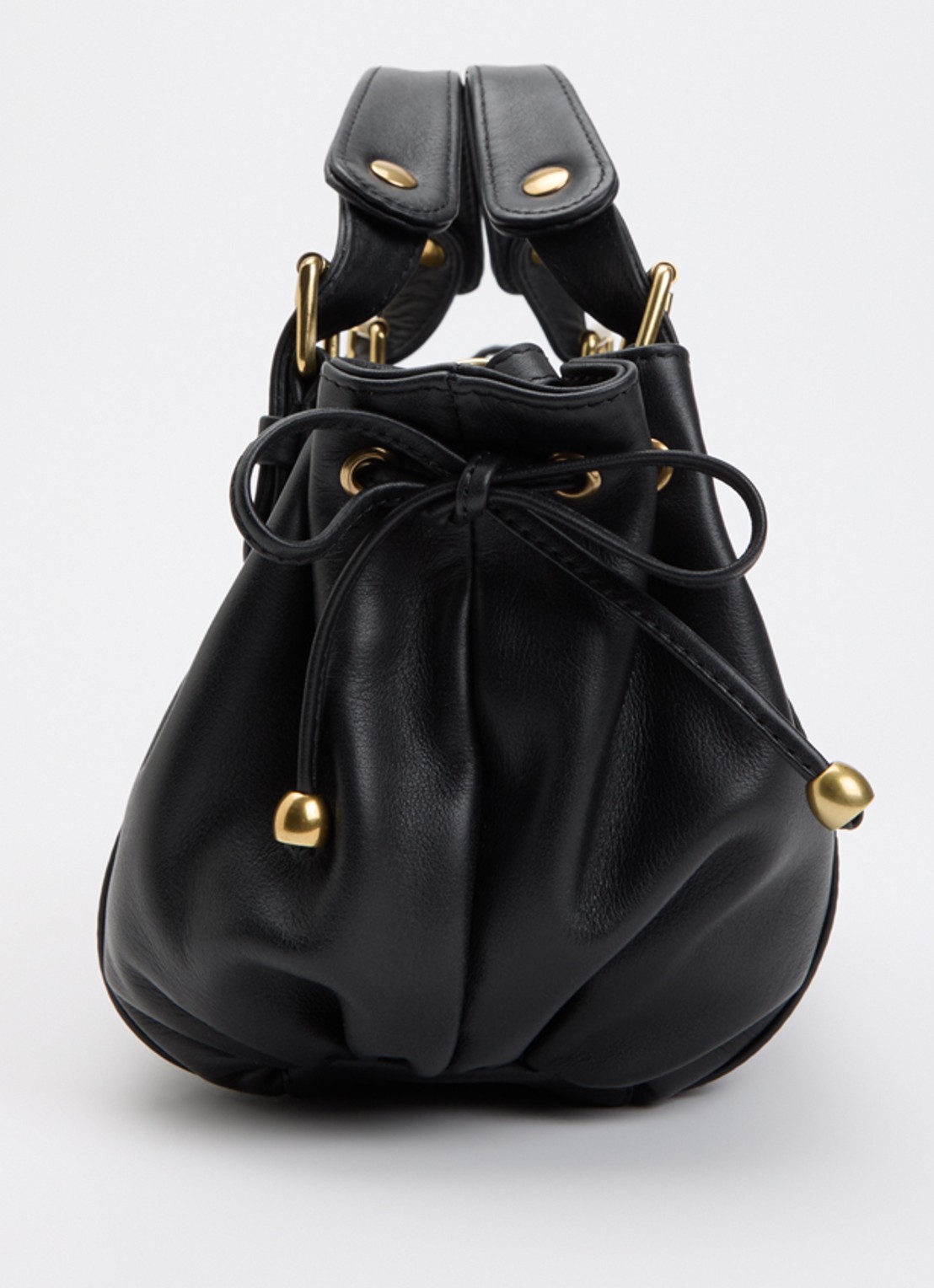 Gerard Darel 24H handtas van leer met gevlochten detail - detail 3 zwart