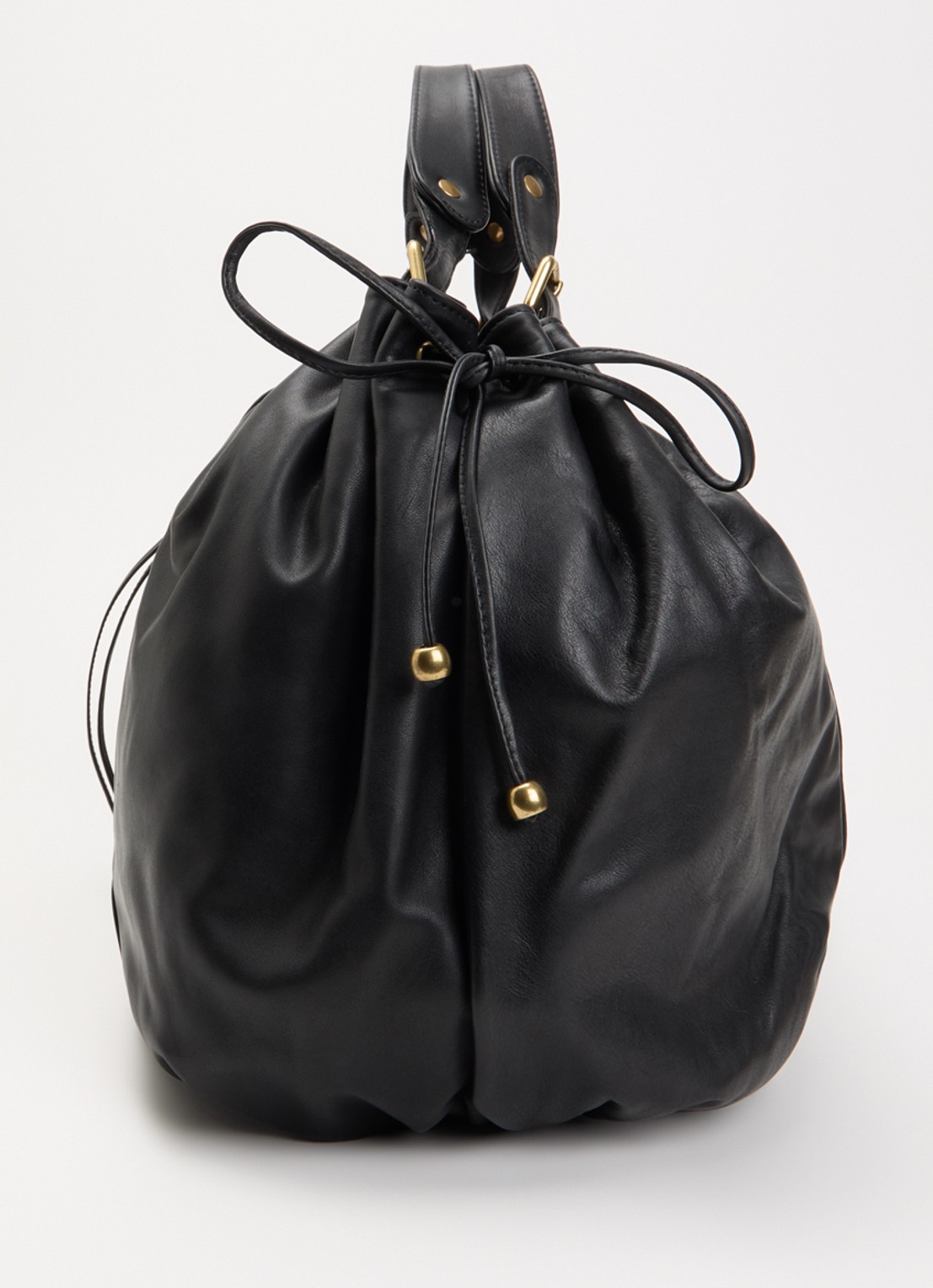 Gerard Darel 72H weekendtas van leer  - detail 3 zwart