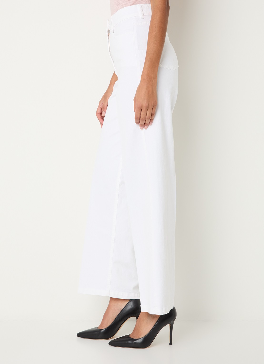 Gerard Darel Aelina high waist loose fit jeans met gekleurde wassing - detail 2 wit