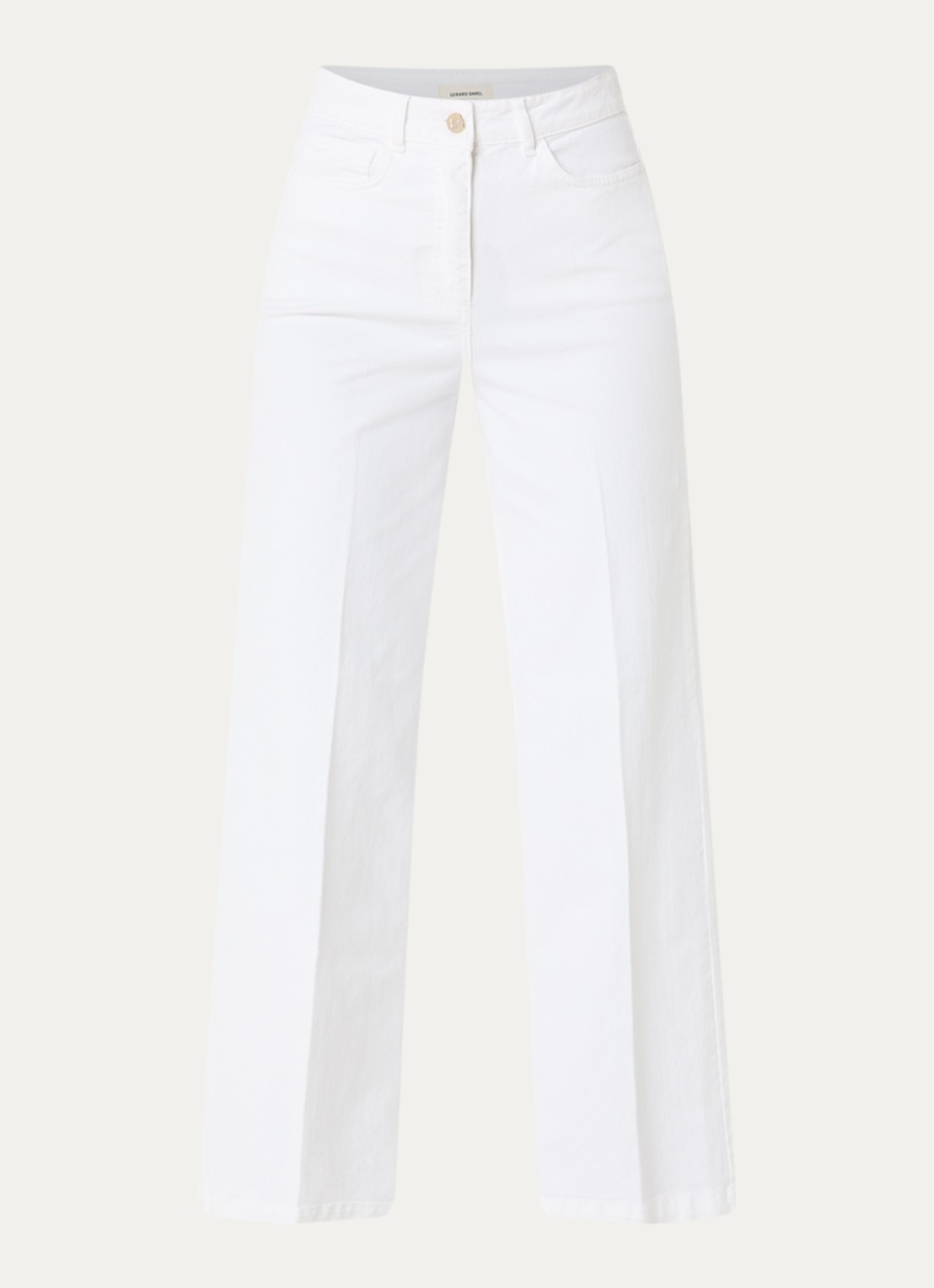 Gerard Darel Aelina high waist loose fit jeans met gekleurde wassing - voorkant 4 wit