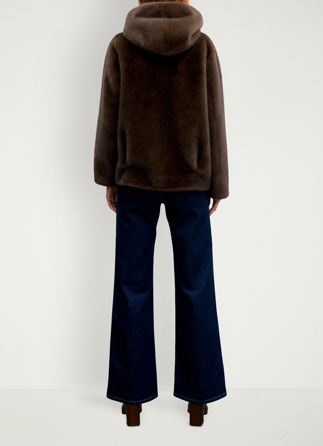 Gerard Darel Agate jas van imitatiebont - achterkant 5 naturel