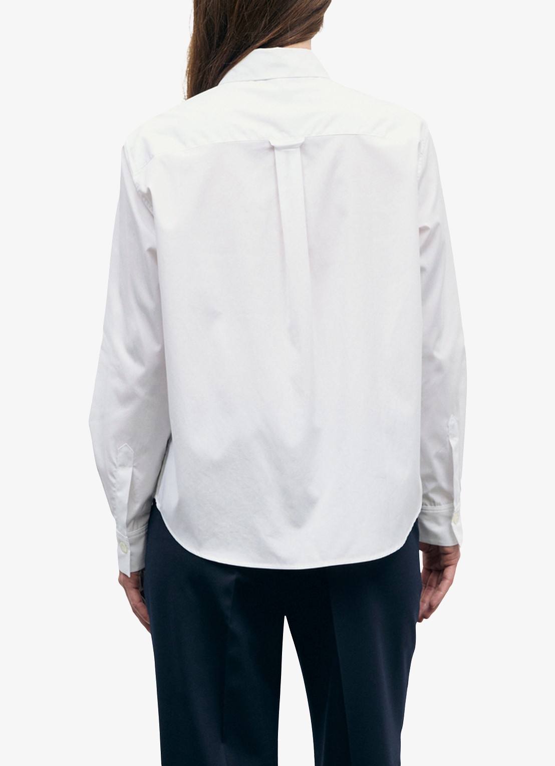 Gerard Darel Alix blouse met logoborduring - achterkant wit
