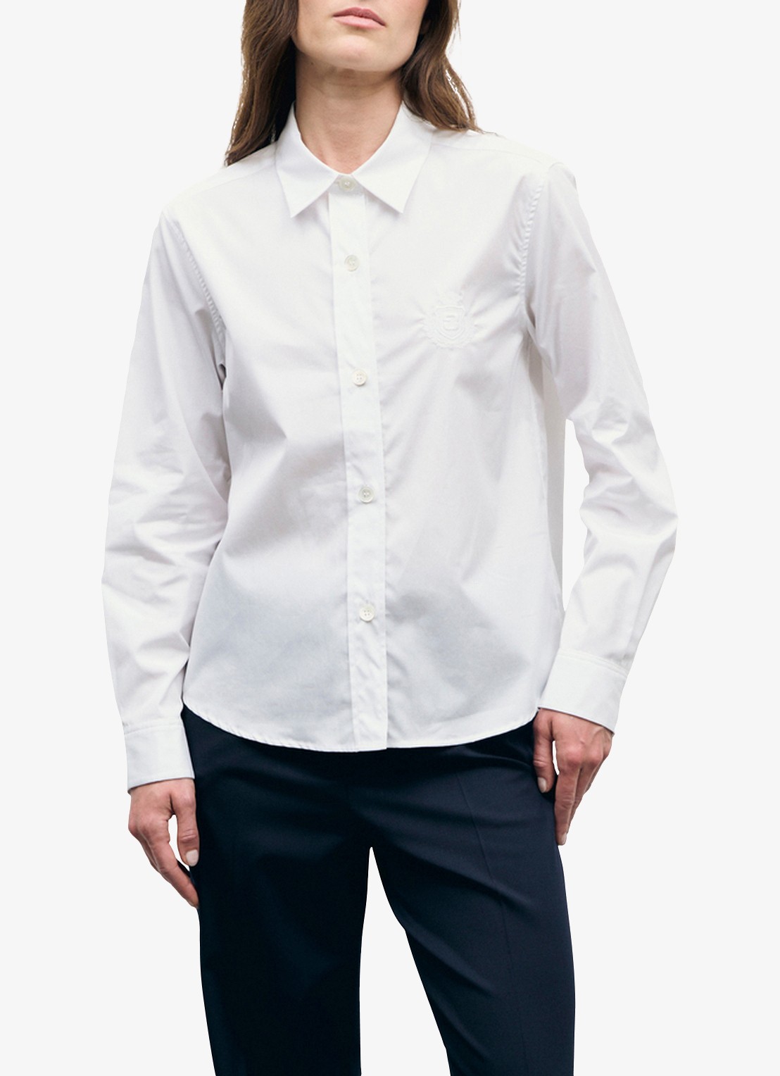 Gerard Darel Alix blouse met logoborduring - detail 4 wit
