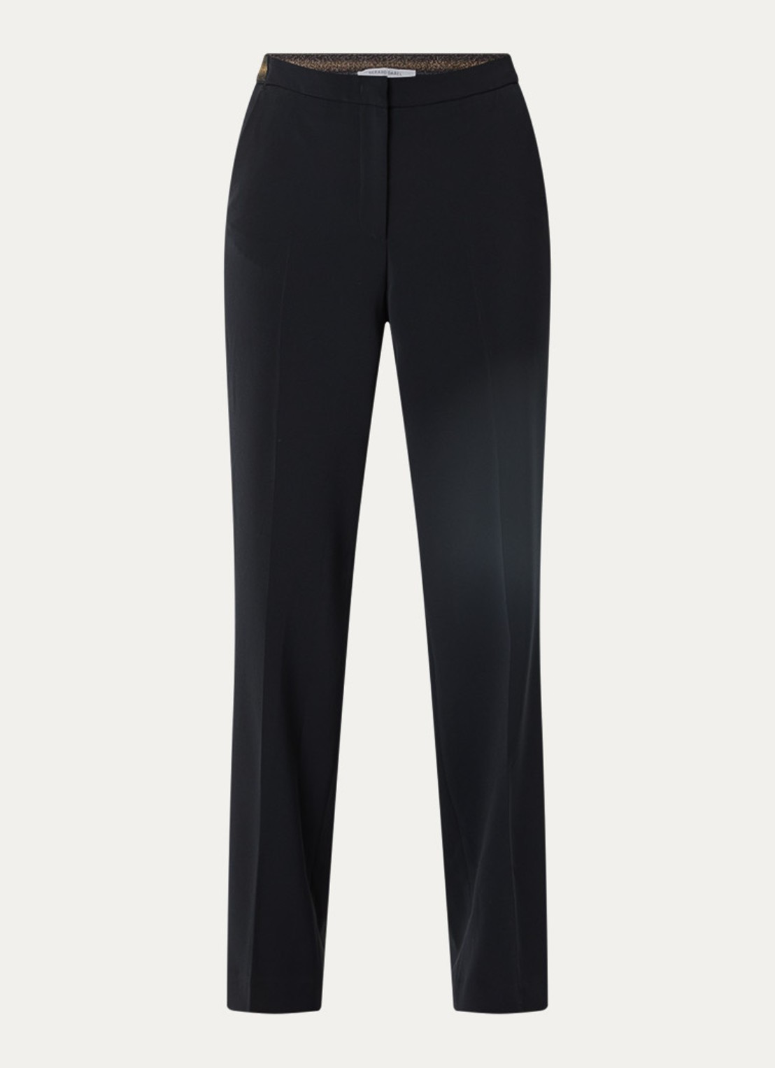 Gerard Darel Alycia high waist straight fit pantalon met steekzakken - voorkant 5 donkerblauw