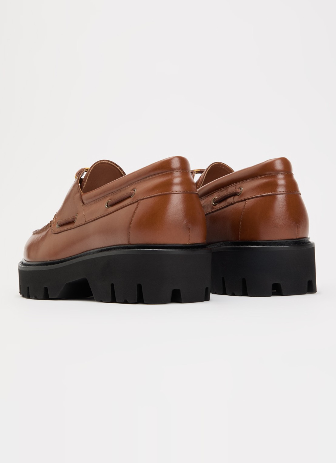 Gerard Darel Amany bootschoen van leer - achterkant 4 cognac