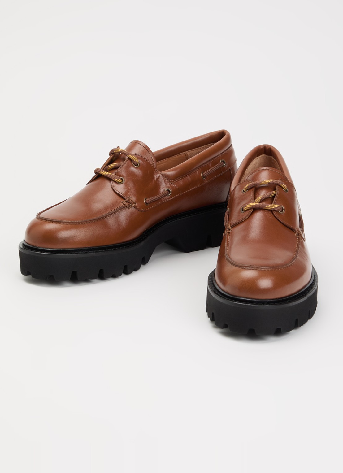 Gerard Darel Amany bootschoen van leer - detail cognac