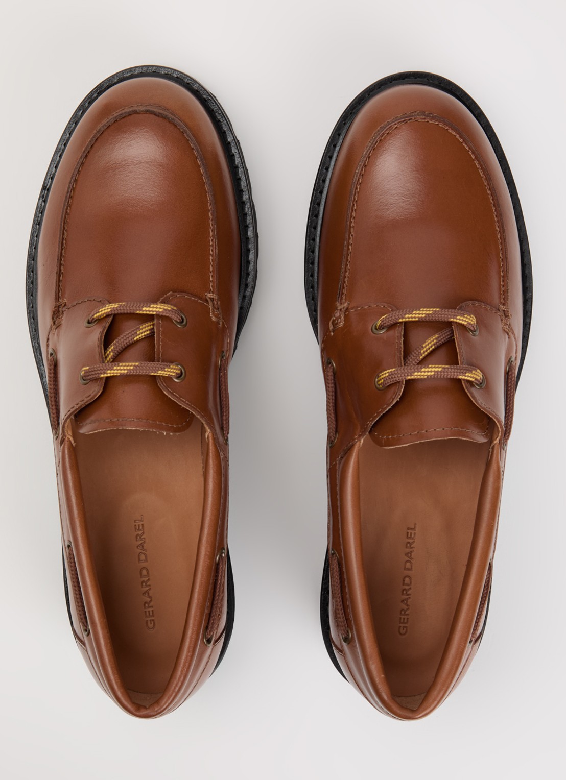 Gerard Darel Amany bootschoen van leer - detail 2 cognac