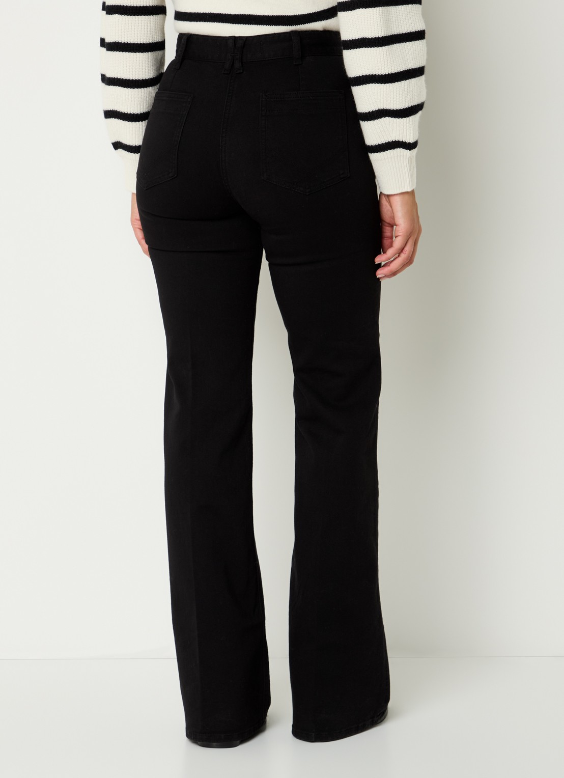 Gerard Darel Anna high waist loose fit jeans met stretch - achterkant 2 zwart
