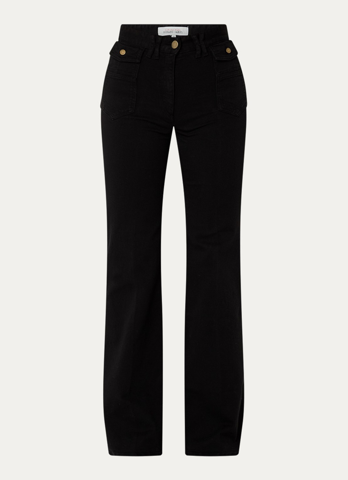Gerard Darel Anna high waist loose fit jeans met stretch - voorkant 3 zwart