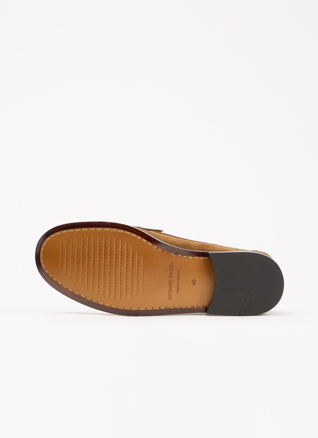Gerard Darel Augustine loafer van suède - detail 3 hazelnootbruin