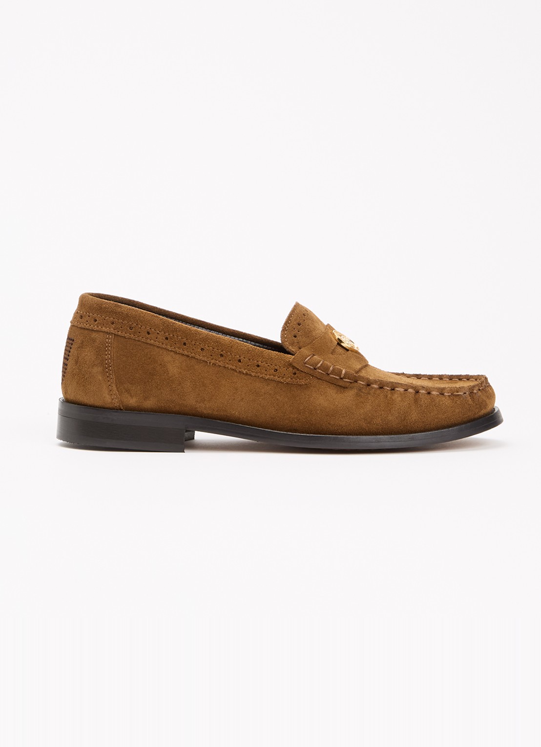 Gerard Darel Augustine loafer van suède - voorkant 5 hazelnootbruin