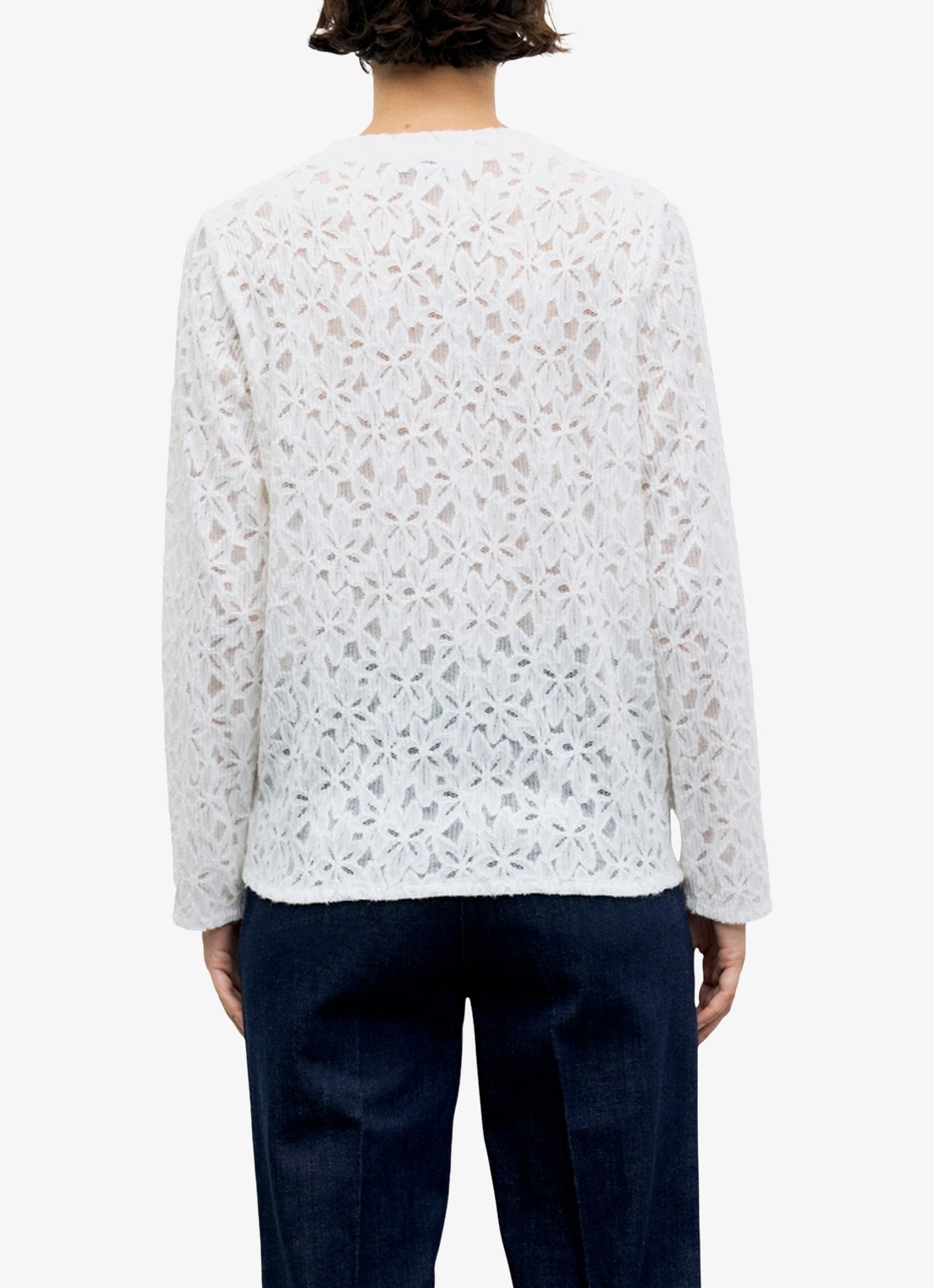 Gerard Darel Baby T-shirt van kant - achterkant 3 creme