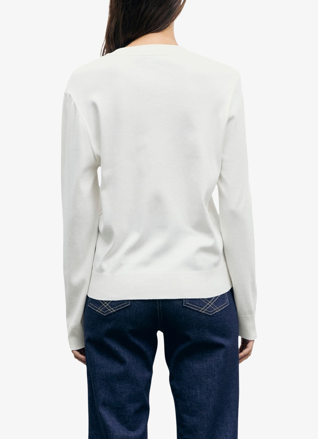 Gerard Darel Bara longsleeve met logoborduring - achterkant 4 creme