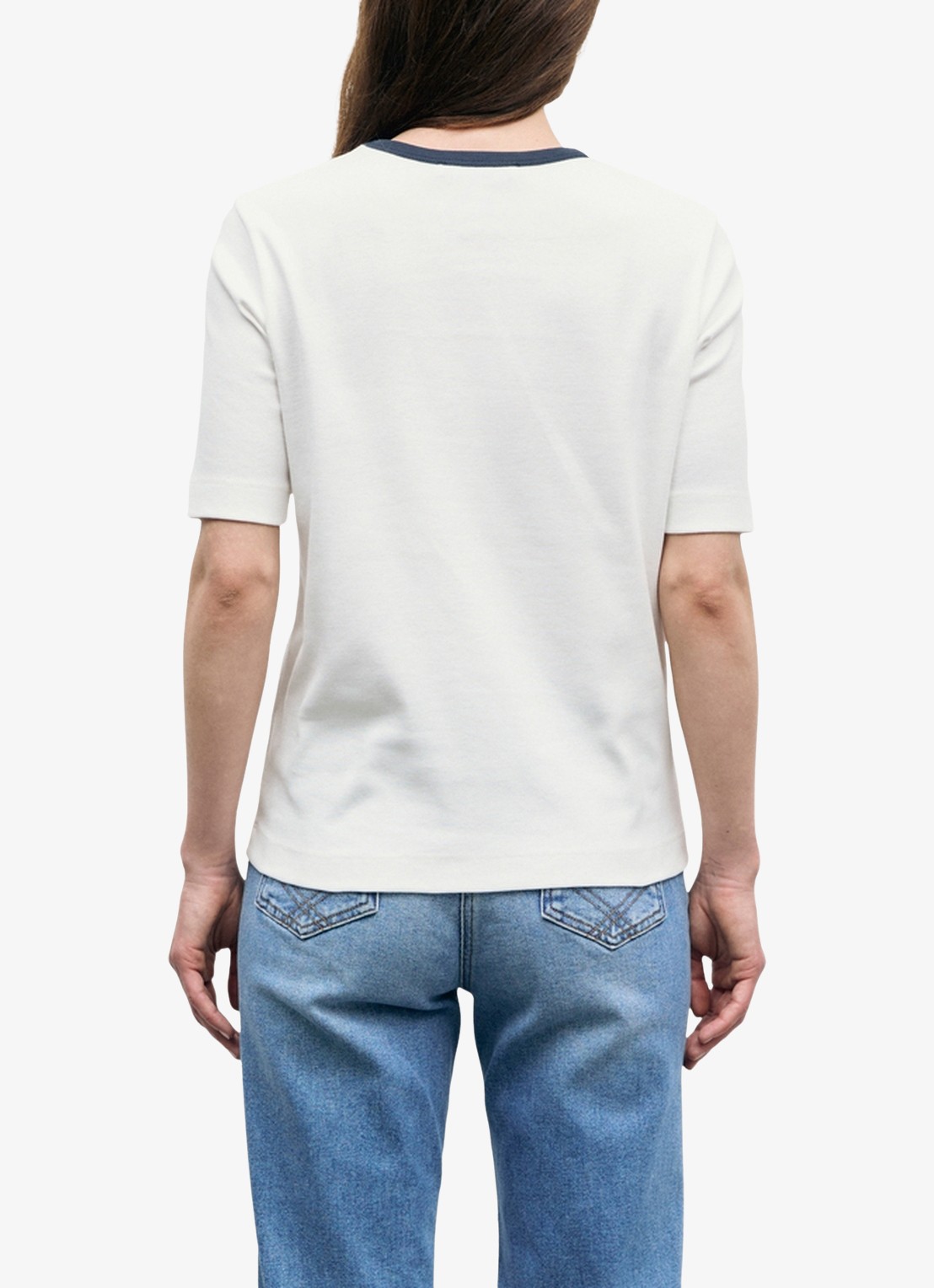 Gerard Darel Bess T-shirt met borduring - achterkant wit