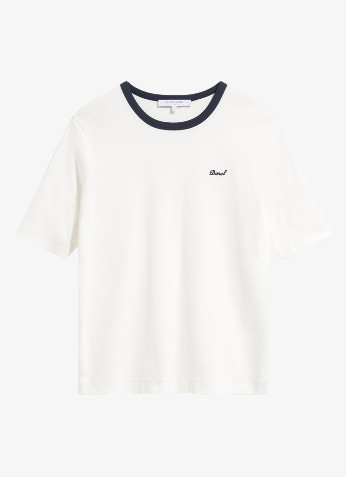 Gerard Darel Bess T-shirt met borduring - voorkant 5 wit