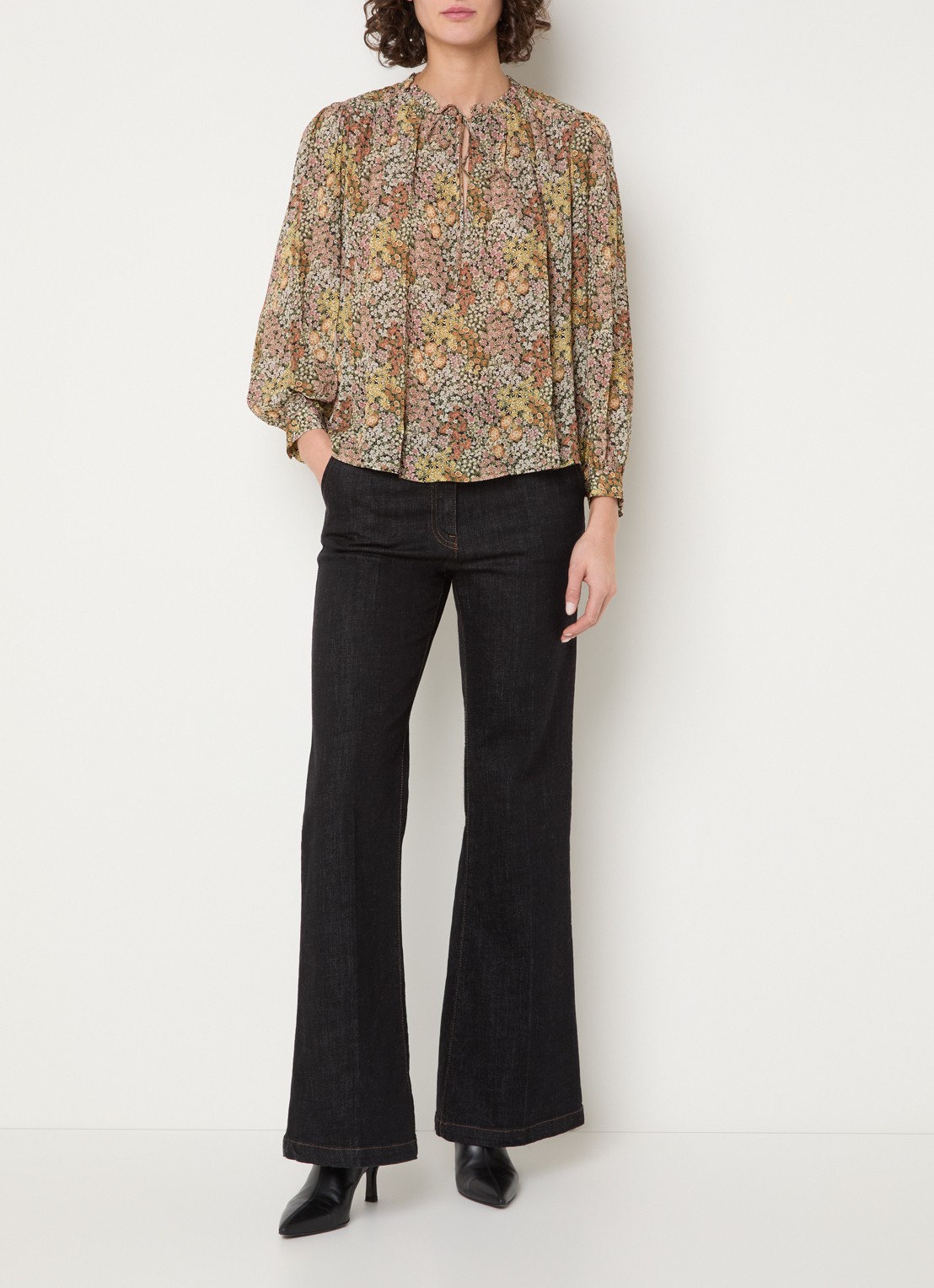 Gerard Darel Carinne tuniek met bloemenprint - voorkant 4 multicolor