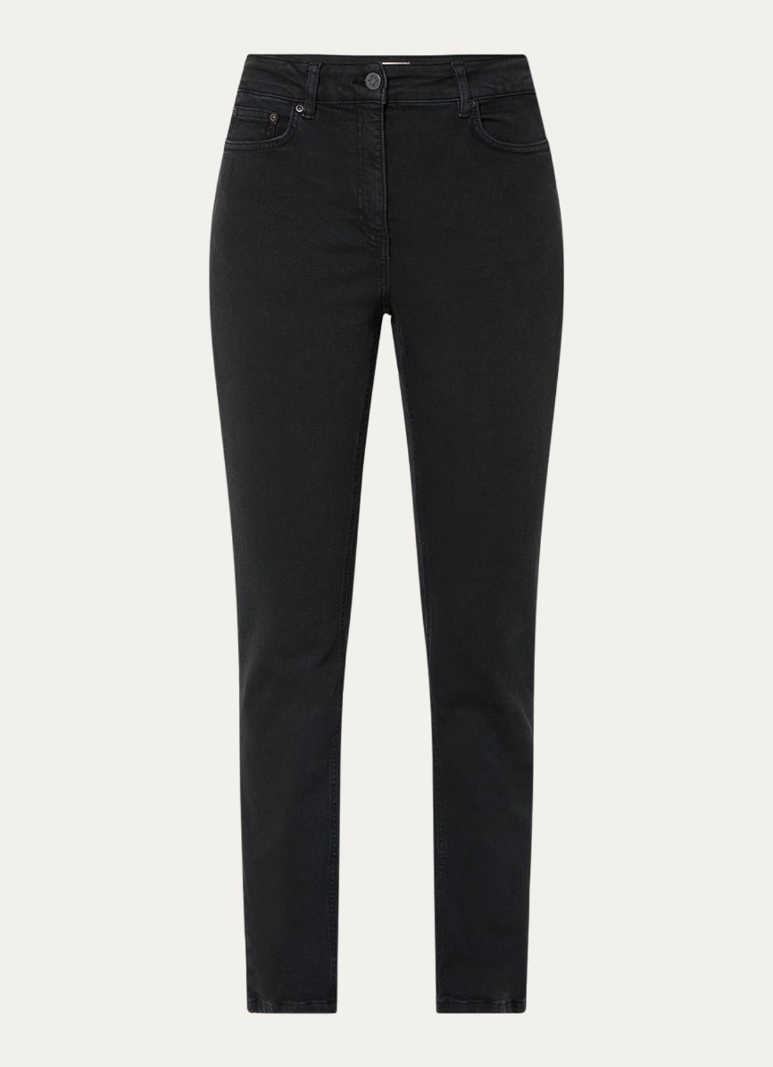 Gerard Darel Carmen high waist slim fit jeans met steekzakken - voorkant zwart