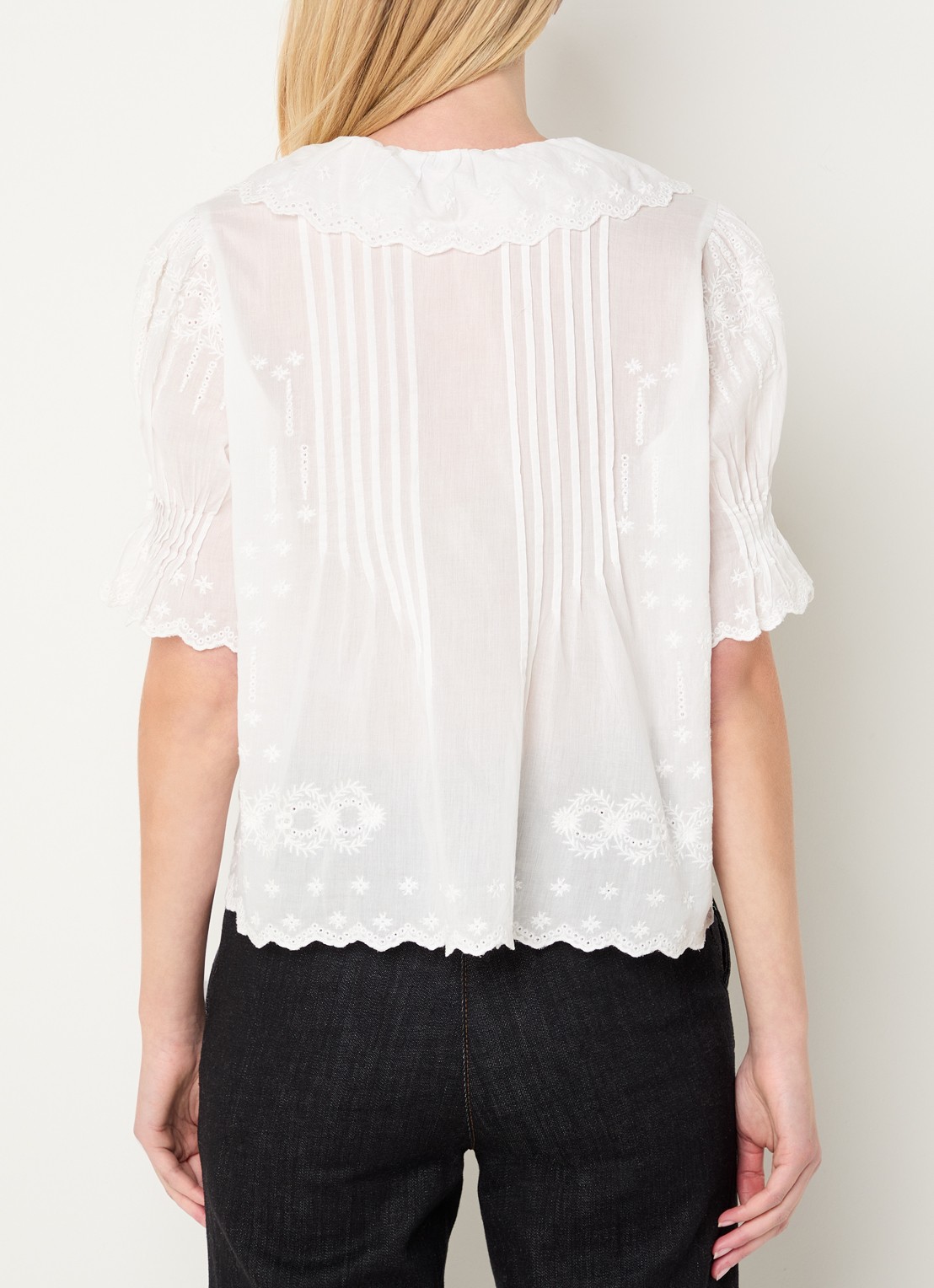 Gerard Darel Ceylia tuniek met broderie - achterkant 3 wit