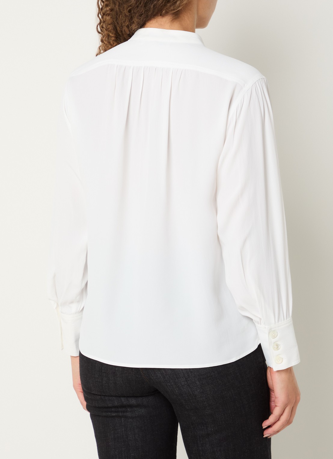 Gerard Darel Cezanne tuniek in zijdeblend - achterkant 4 wit