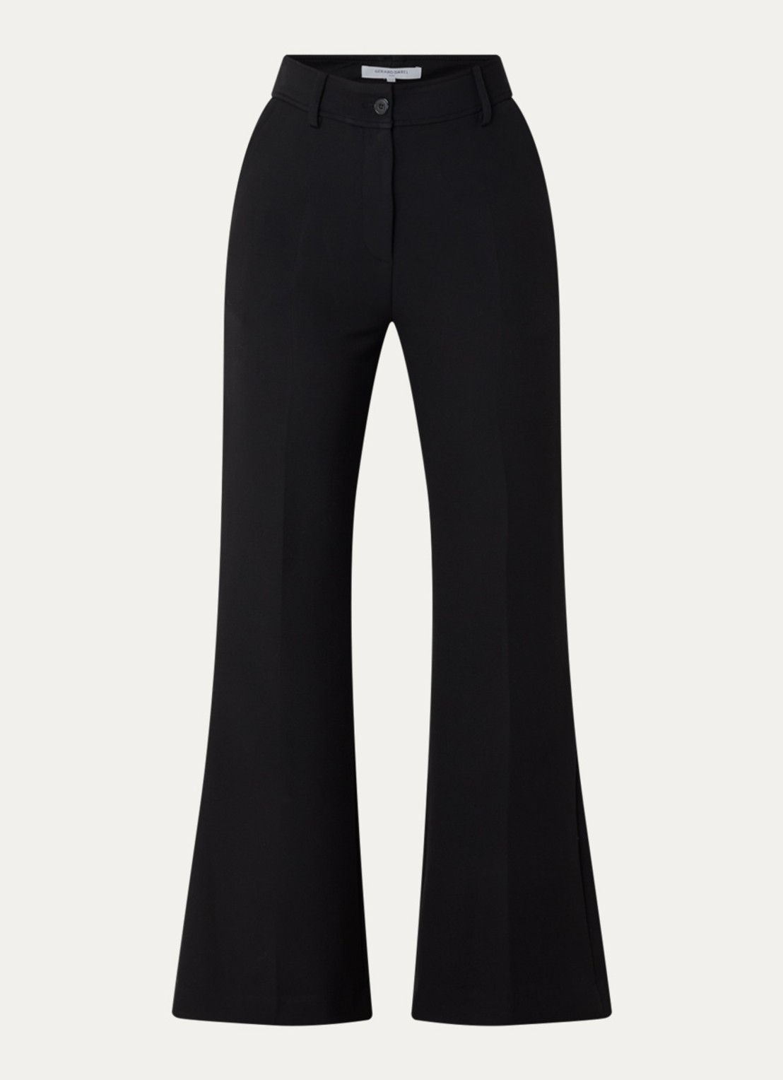 Gerard Darel Cloe high waist flared fit pantalon - voorkant 2 zwart
