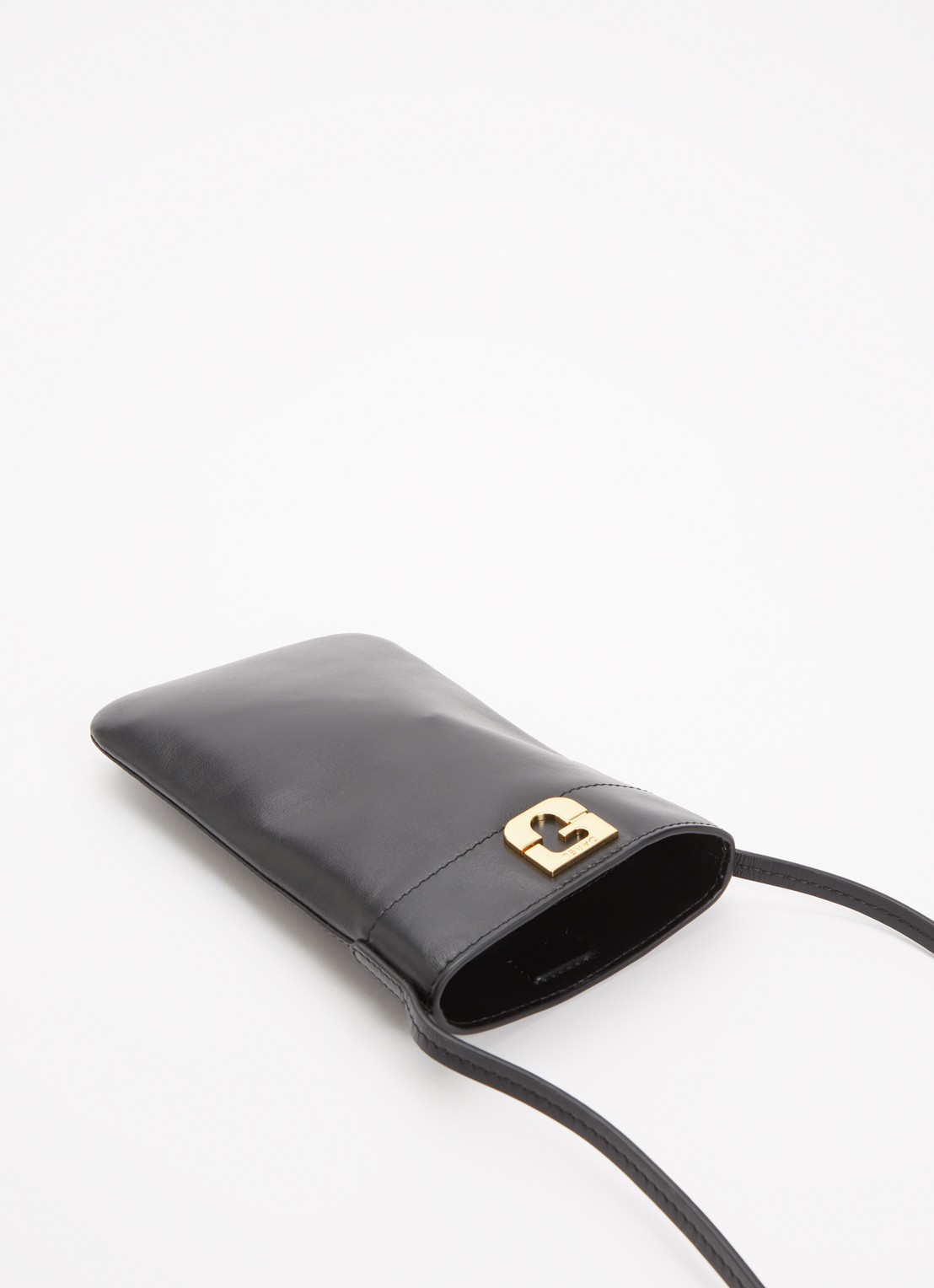 Gerard Darel Crossbody telefoonhoes van leer - detail 2 zwart