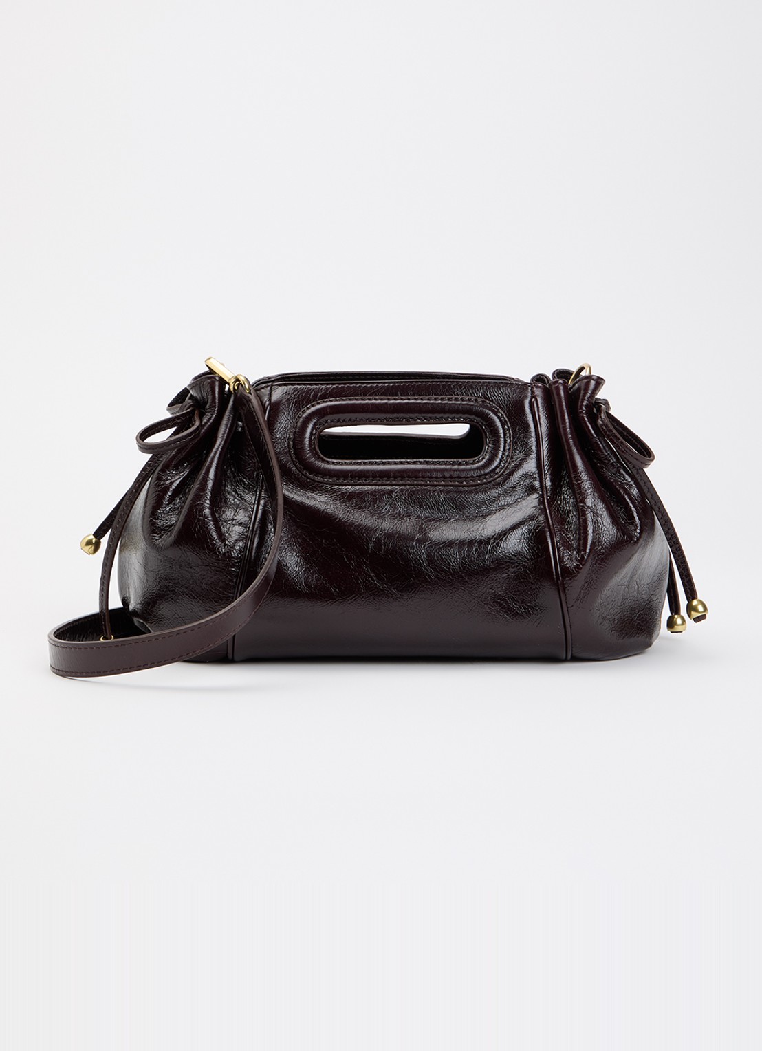 Gerard Darel Dany handtas met afneembare schouderriem - voorkant 2 donkerbruin