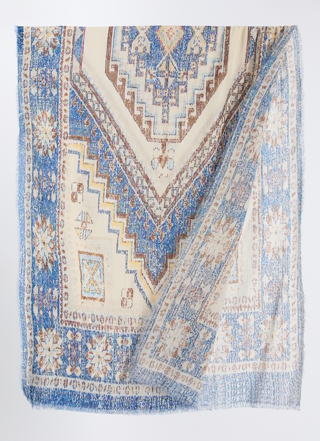 Gerard Darel Darina sjaal met print 180 x 70 cm - detail beige