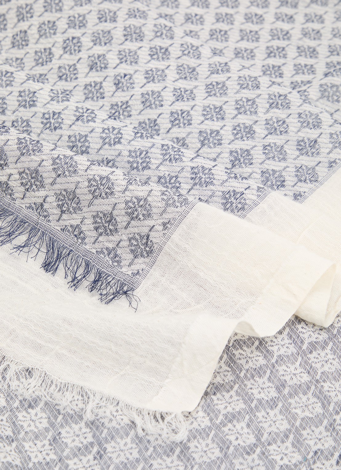 Gerard Darel Doralia sjaal met print 180 x 70 cm - detail 3 donkerblauw