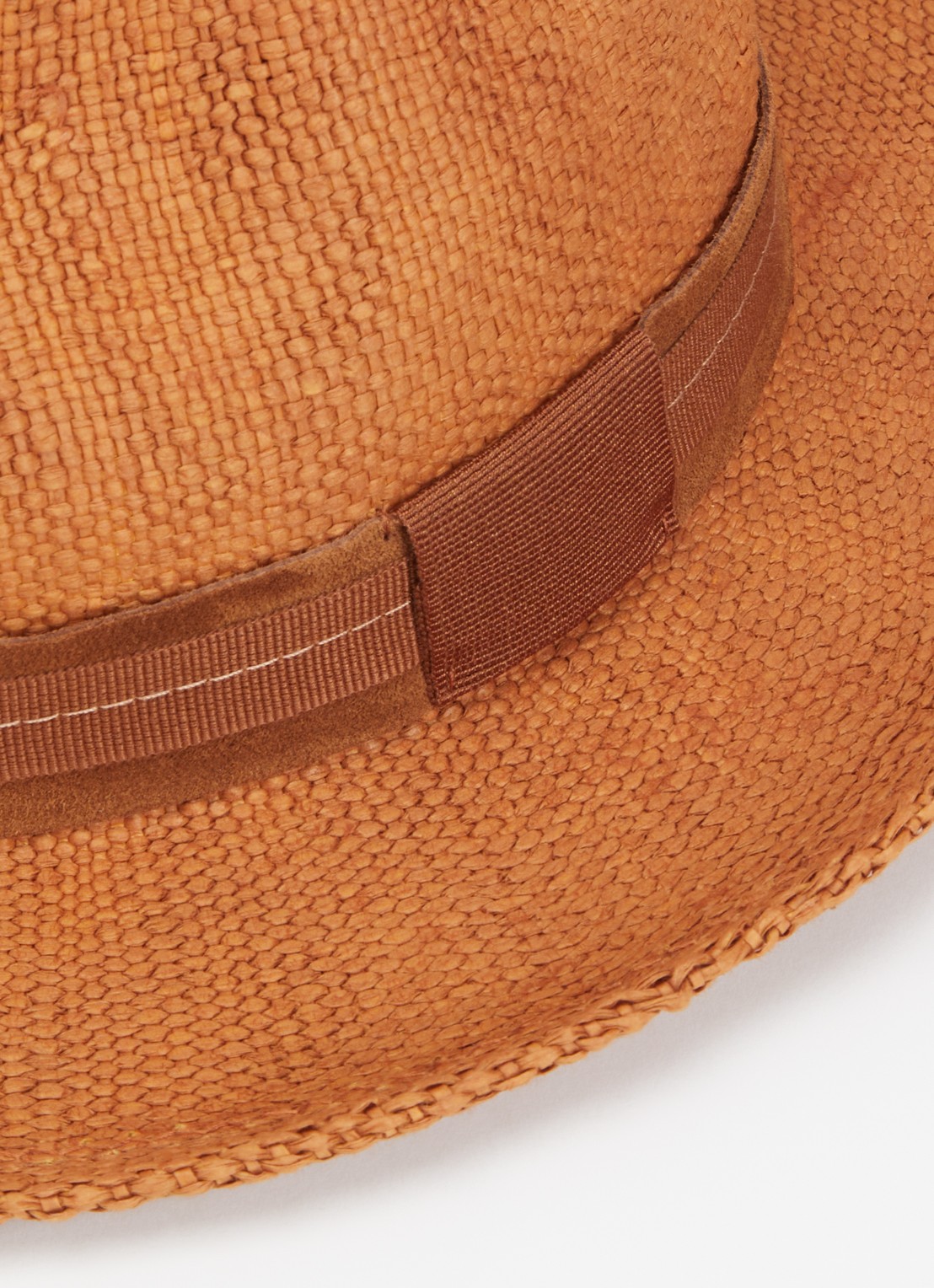 Gerard Darel Emmy hoed van stro - detail 2 camel