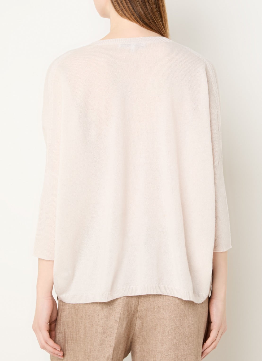 Gerard Darel Fijngebreide pullover van kasjmier - achterkant 3 creme