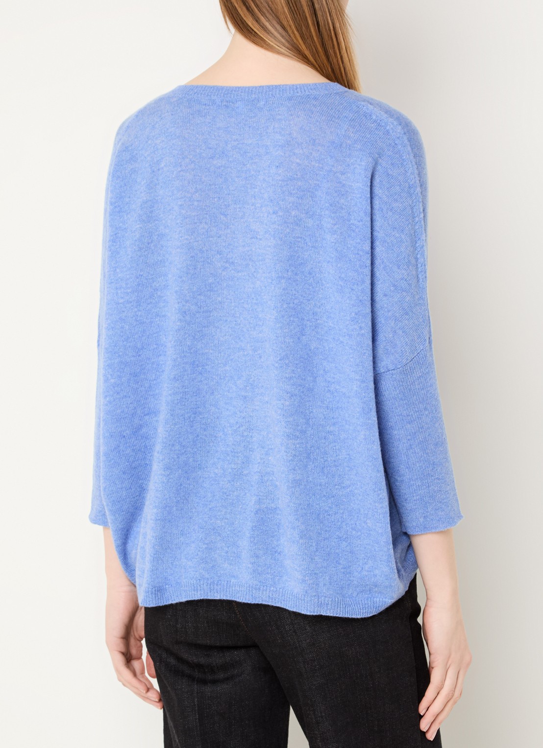 Gerard Darel Fijngebreide pullover van kasjmier - achterkant blauw