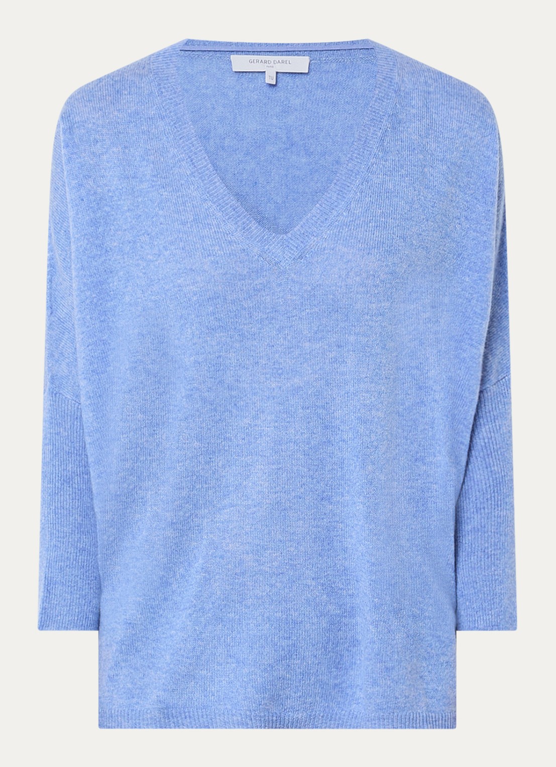 Gerard Darel Fijngebreide pullover van kasjmier - voorkant 3 blauw